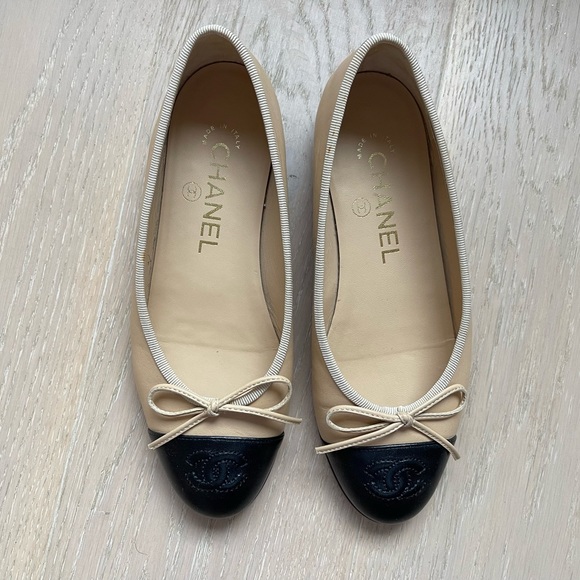 Authentic Chanel Ballet Flat Size 34 or 4 US - Picture 3 of 4